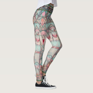 Art nouveau en Perzische kunst- geïnspireerde digi Leggings