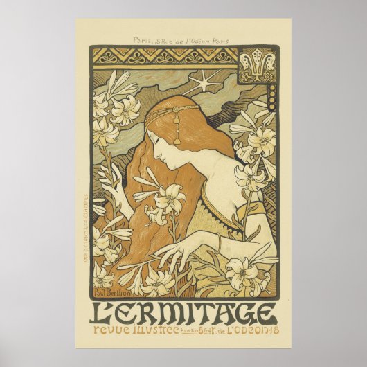 Art Nouveau "Ermitage Poster (Voorkant)