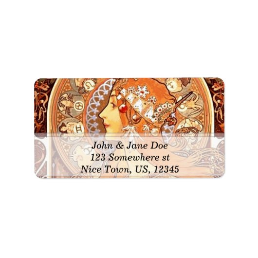 Art Nouveau Etiket (Voorkant)