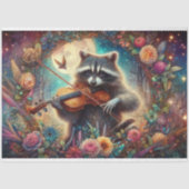 Art Nouveau Fantasy Forest Wasbeer Decoupage Tissuepapier (Voorkant)