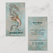 Art Nouveau Fantasy Vis Visitekaartje (Voorkant / Achterkant)