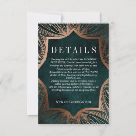 Art Nouveau faux brons DETAILS inlegkaart RSVP Kaartje