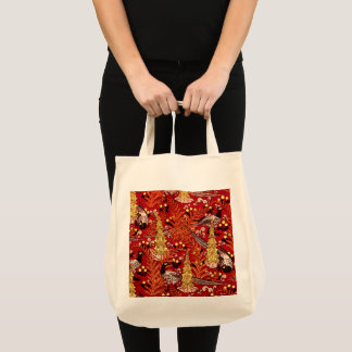 Art Nouveau fazanten, varens en paardenbloem Tote Bag