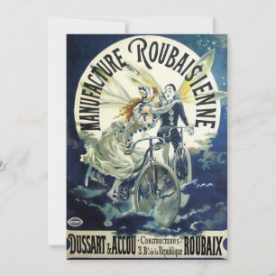  Art Nouveau feeën, fiets Pierrot Moon