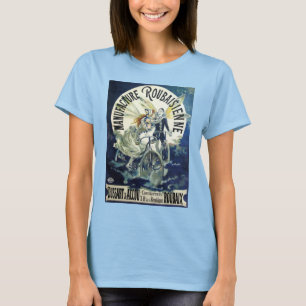  Art Nouveau feeën, fiets Pierrot Moon T-shirt