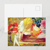 Art Nouveau Feestdagenkaart (Voorkant / Achterkant)