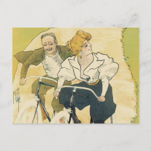  Art Nouveau, fietsen Gladiator-fietsen Briefkaart