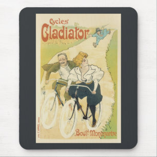 Art Nouveau, fietsen Gladiator-fietsen Muismat