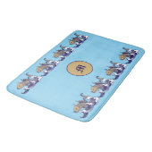 Art Nouveau Fish in Wave Frieze beroemd gemaakt do Badmat (Gekanteld)