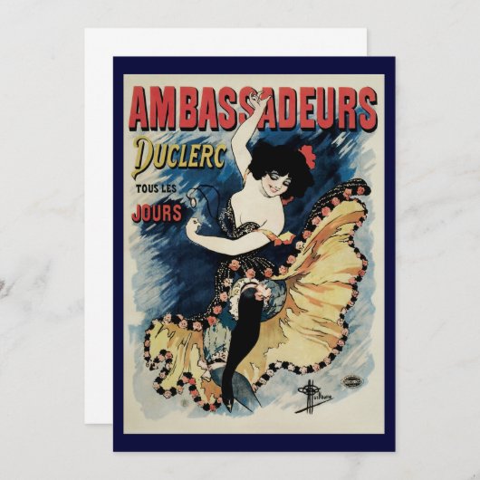 Art Nouveau Flamenco danser, Ambassadeurs (Voorkant / Achterkant)
