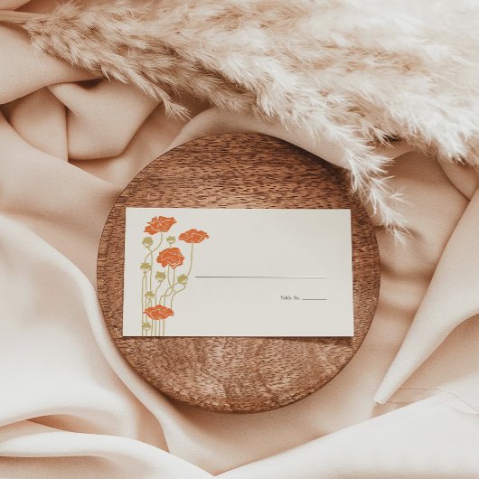  Art Nouveau Flat Place Card Plaatskaartje