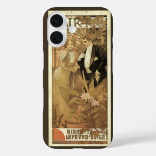  art nouveau flirt koekjes, Alphonse Mucha iPhone 16 Hoesje