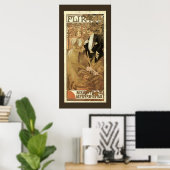  art nouveau flirt koekjes, Alphonse Mucha Poster (Thuiskantoor)