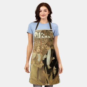  art nouveau flirt koekjes, Alphonse Mucha Schort