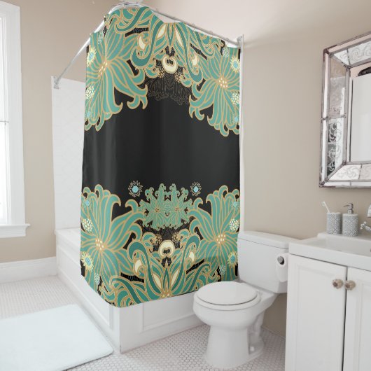 art nouveau, , floral, belle époque, elegant, bl douchegordijn (In situ)