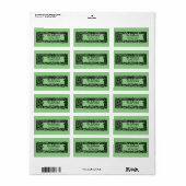  Art Nouveau Floral Border Etiket (Full Sheet)