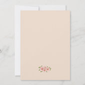 Art Nouveau Floral bruiloft uitnodiging (Achterkant)