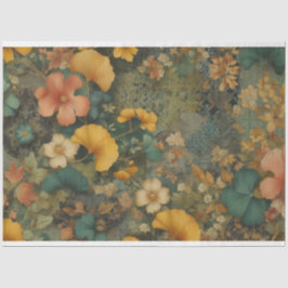 Art Nouveau Floral Decoupage Tissue Paper Tissuepapier