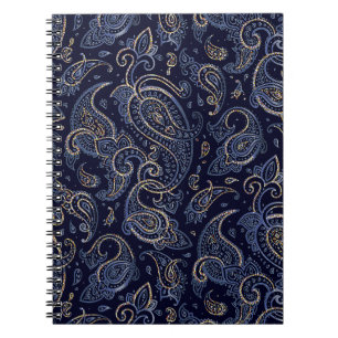 Art Nouveau Floral Denim Design Notitieboek