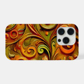 Art Nouveau floral design  iPhone Hoesje (Achterkant horizontaal)