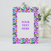 Art Nouveau Floral Invitation (Debout devant)