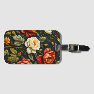 Art Nouveau Floral - Leef het leven in volle bloei Bagagelabel
