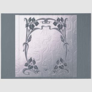 Art nouveau, floral lijst, floral Patroon, deco, v Tissuepapier