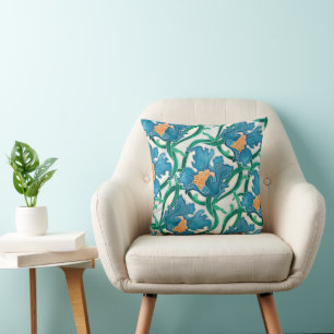Art Nouveau Floral Majolica Pattern Kussen