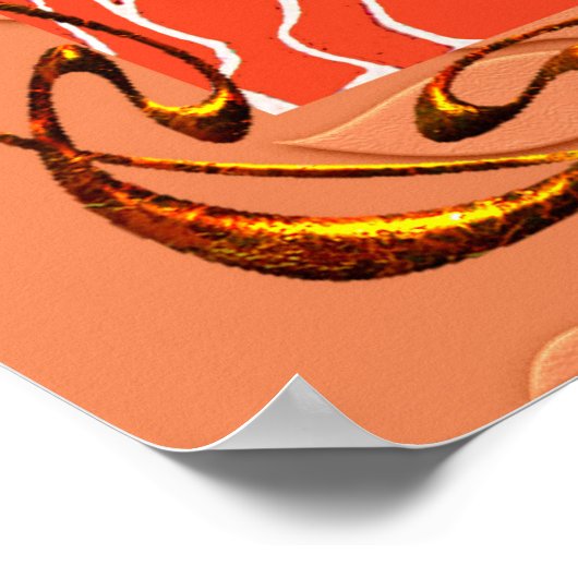 Art Nouveau Floral Poster (Hoek)