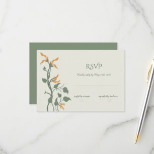 Art Nouveau floral rétro groovy RSVP