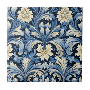Art Nouveau Floral Tegeltje