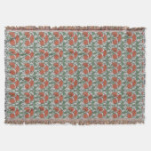 Art Nouveau Floral Throw Blanket Deken (Voorkant)