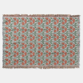 Art Nouveau Floral Throw Blanket Deken