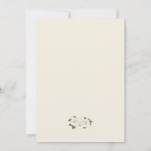 Art Nouveau Floral Vintage Mariage Invitation (Dos)