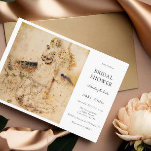  Art Nouveau Floral Vrijgezellenfeest Kaart