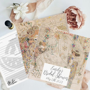  Art Nouveau Floral Vrijgezellenfeest Recept Notitieboek