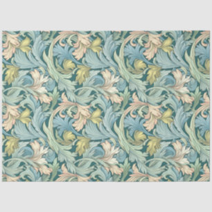 Art Nouveau Floral Wallpaper Design Decoupage Tissuepapier
