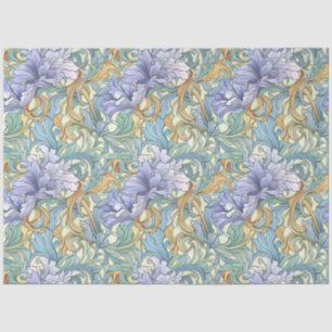 Art Nouveau Floral Wallpaper Design Decoupage Tissuepapier