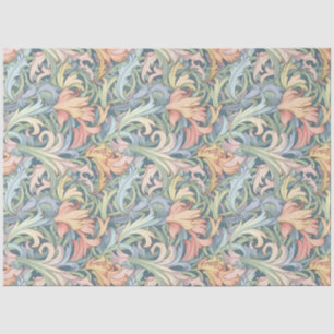 Art Nouveau Floral Wallpaper Design Decoupage Tissuepapier