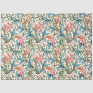 Art Nouveau Floral Wallpaper Design Decoupage Tissuepapier