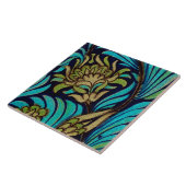 Art Nouveau Flower Pattern Replica Tile Tegeltje (Zijkant)