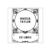 Art nouveau frame ex libris 	rubberstempel (Afrduk)