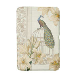 art nouveau frans lily  birdcage peace ock badmat