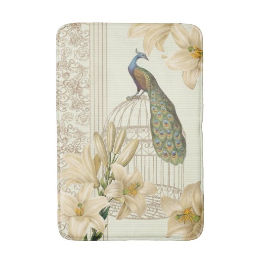 art nouveau frans lily  birdcage peace ock badmat (Voorkant Verticaal)