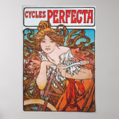 Art Nouveau French Bicycle Ad Poster (Voorkant)