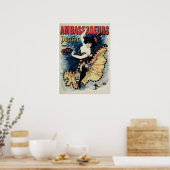 art nouveau French cancan dans ad dans Poster (Keuken)