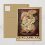  art nouveau French dans & Briefkaart (Voorkant / Achterkant)