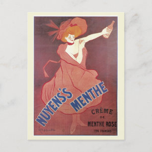  art nouveau French liquor ad Briefkaart