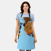 Art Nouveau Frost Druiven Schort (Gedragen)