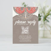 Art Nouveau Fuchsia Elegance RSVP (Debout devant)